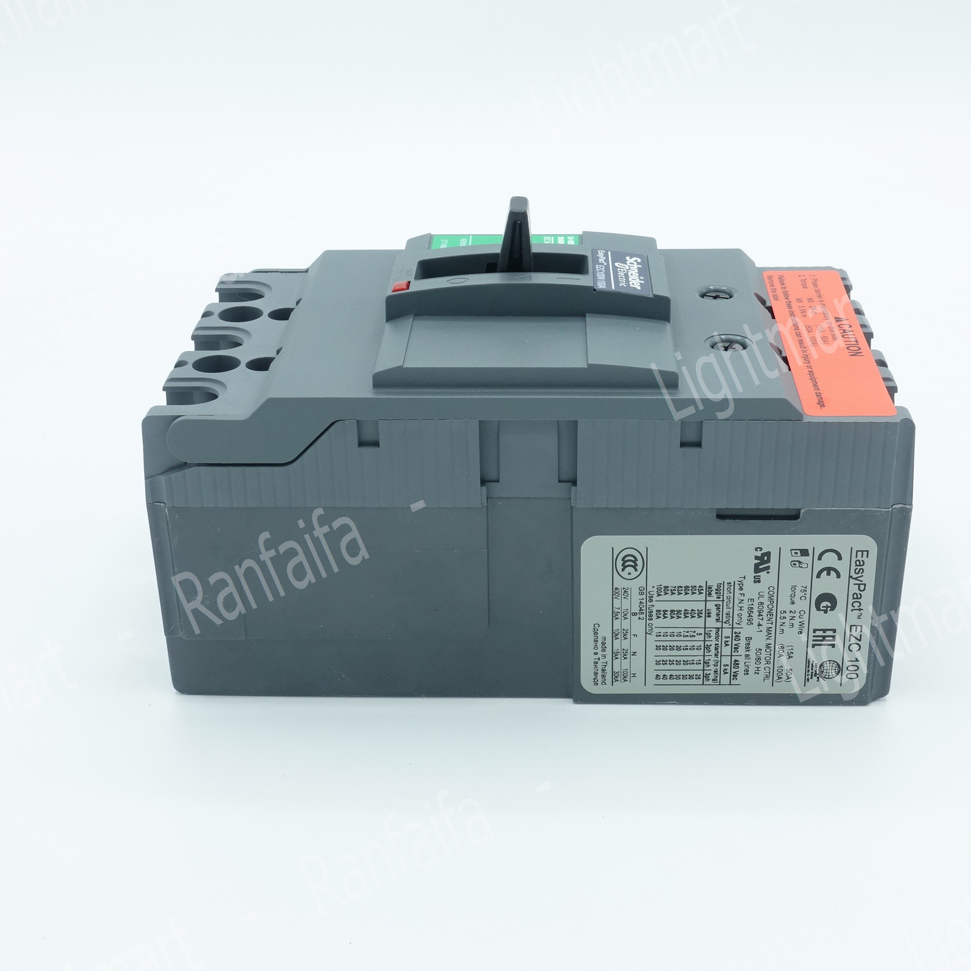 เมนเบรกเกอร์ 3P EZC100N (15kA) Schneider