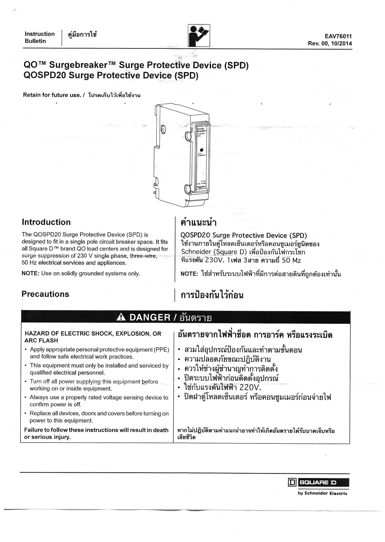 Surge Protection (กันฟ้าผ่า)