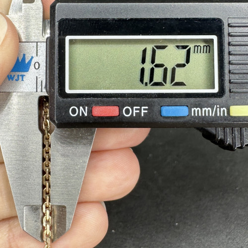 รหัส 64031 สร้อยคอ นาก40 ลายคดกริช รอบเส้น ความยาว 25 นิ้ว สวมหัวได้ นน. 7.35 g