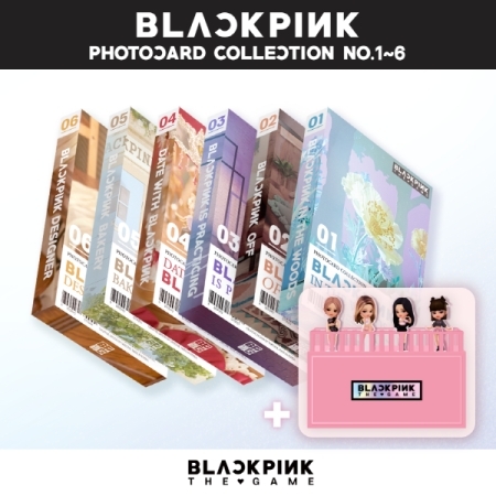( Pre-Order ) BLACKPINK - The Game Photo Card Collection No.4-6 Set 3 ver + Concert Stand วางจำหน่าย 1 / 12 / 2023