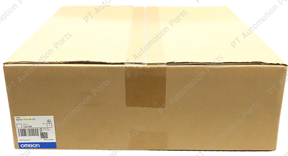 Touch Screen OMRON NS10-TV01B-V2 Touch Screen HMI Control Panel Display 10.4-inch Color TFT, 32,768 colors, VGA 640 x 480 pixels, Screen memory size: 60 MB, Input 24VDC, Case color Black NS Series จอสัมผัส จอทัชสกรีน ออมรอน