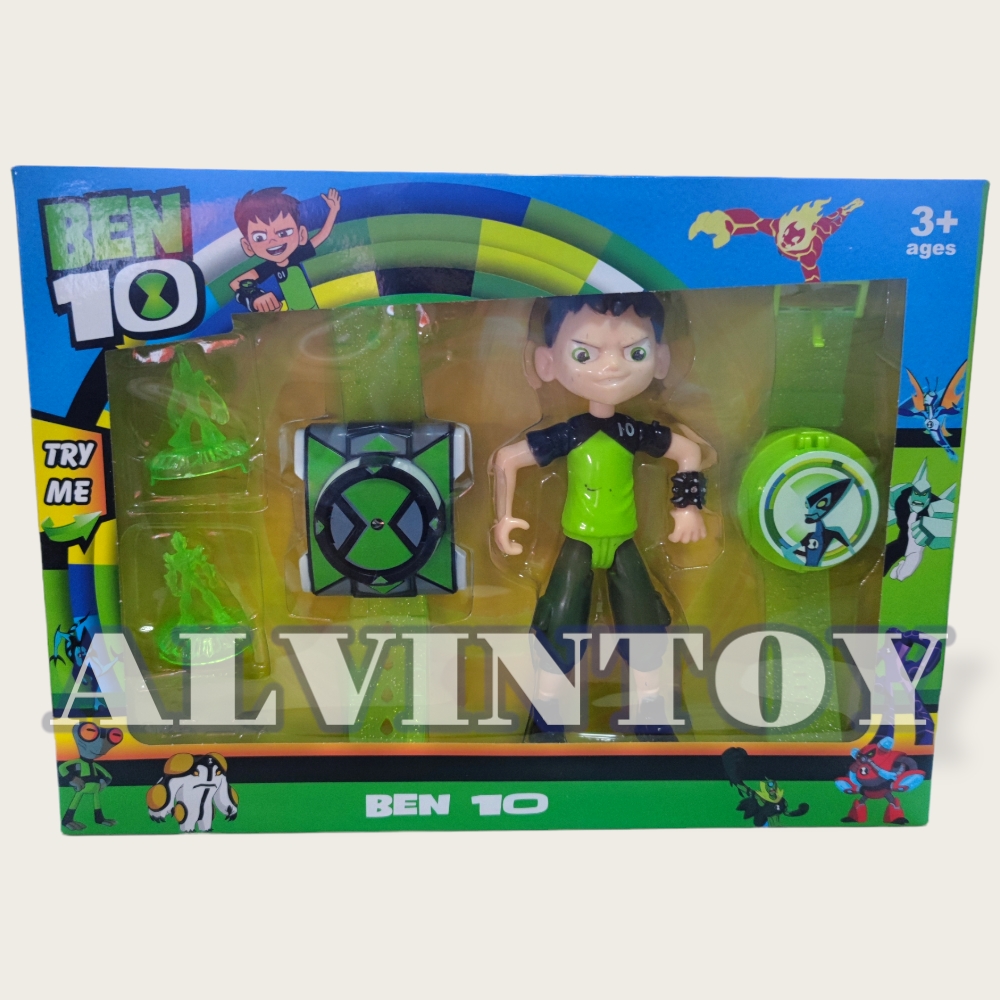 นาฬิกา Ben 10 Omnitrix อันใหญ่ 2 อัน + โมเดล 3 ตัว