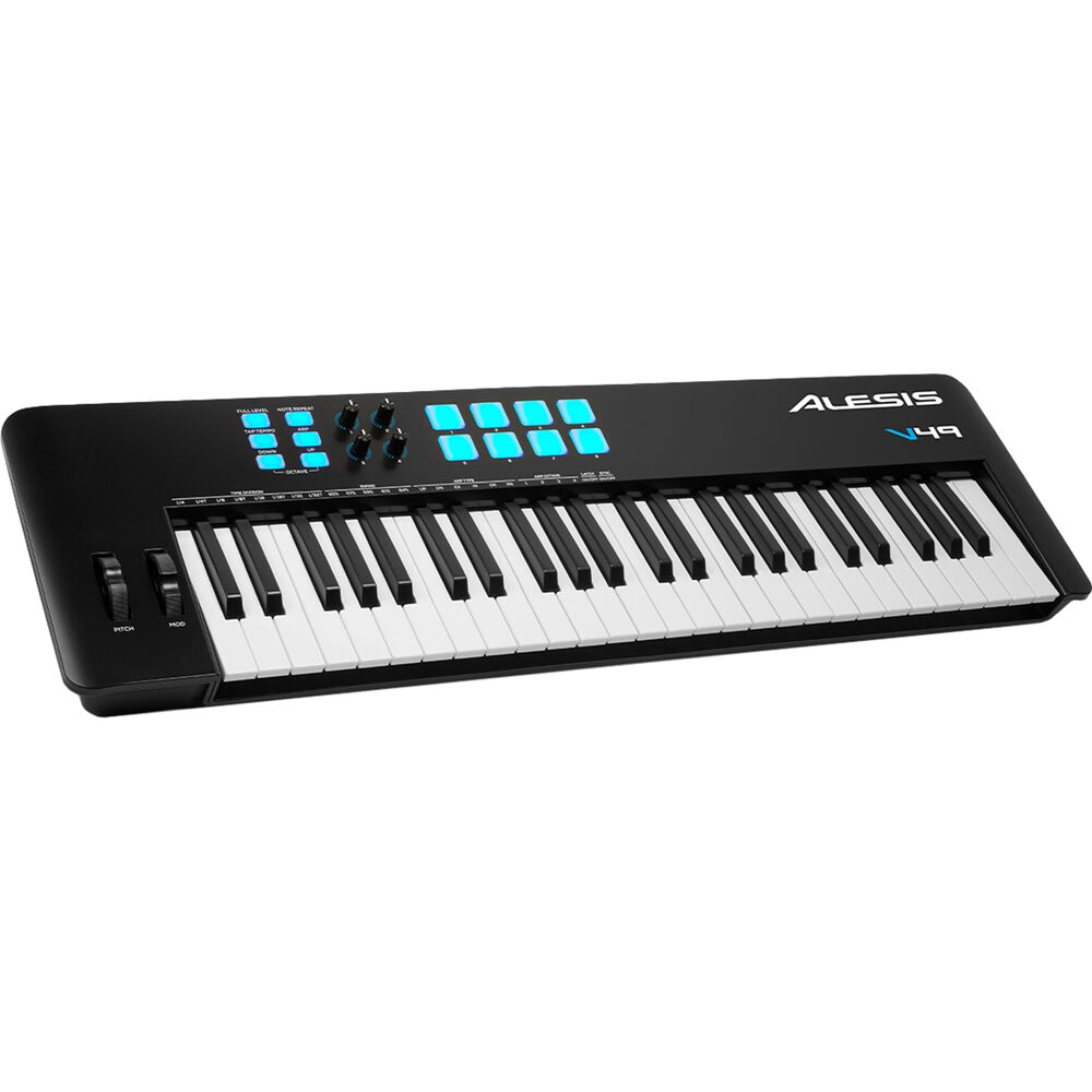 Alesis V49 MKII *ของแท้ประกัน 1ปี* มิดิคีย์บอร์ดคอนโทรลเลอร์ 49-Key USB MIDI Keyboard Controller