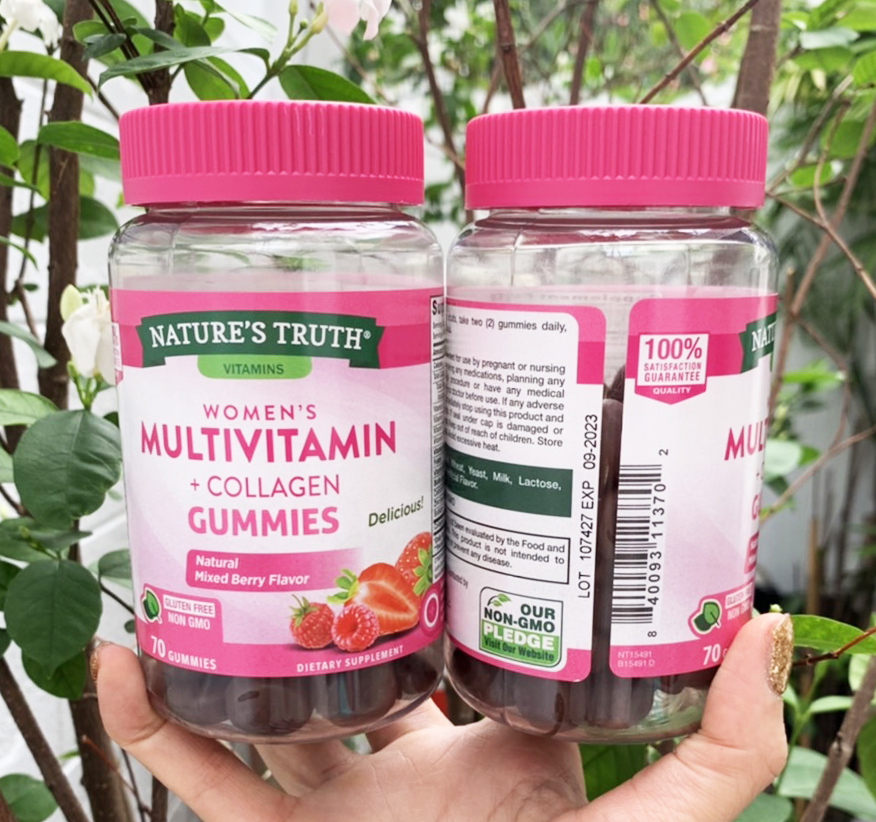 Nature’s Truth Vitamins Women's Multivitamin + Collagen Gummies 70 Gummies Natural Mixed Berry Flavor