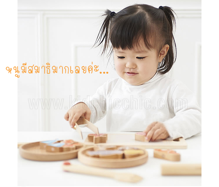 ของเล่นไม้ฝึกสมาธิ Fishing and Cooking เกมส์ตกปลาฝึกสมาธิ
