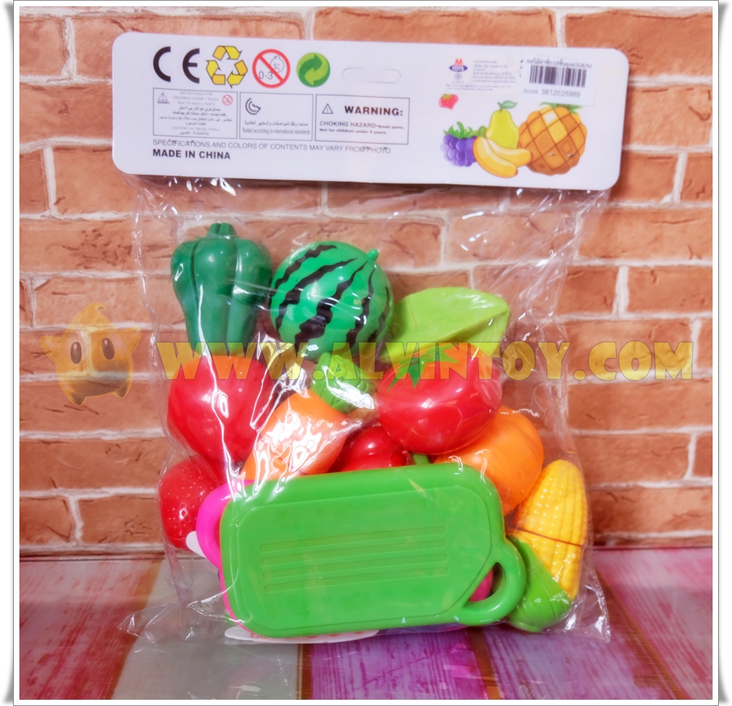 ของเล่นผลไม้หันได้ ขอเล่นเสริมพัฒนาการเด็ก วัสดุเกรด A 18 ชิ้น