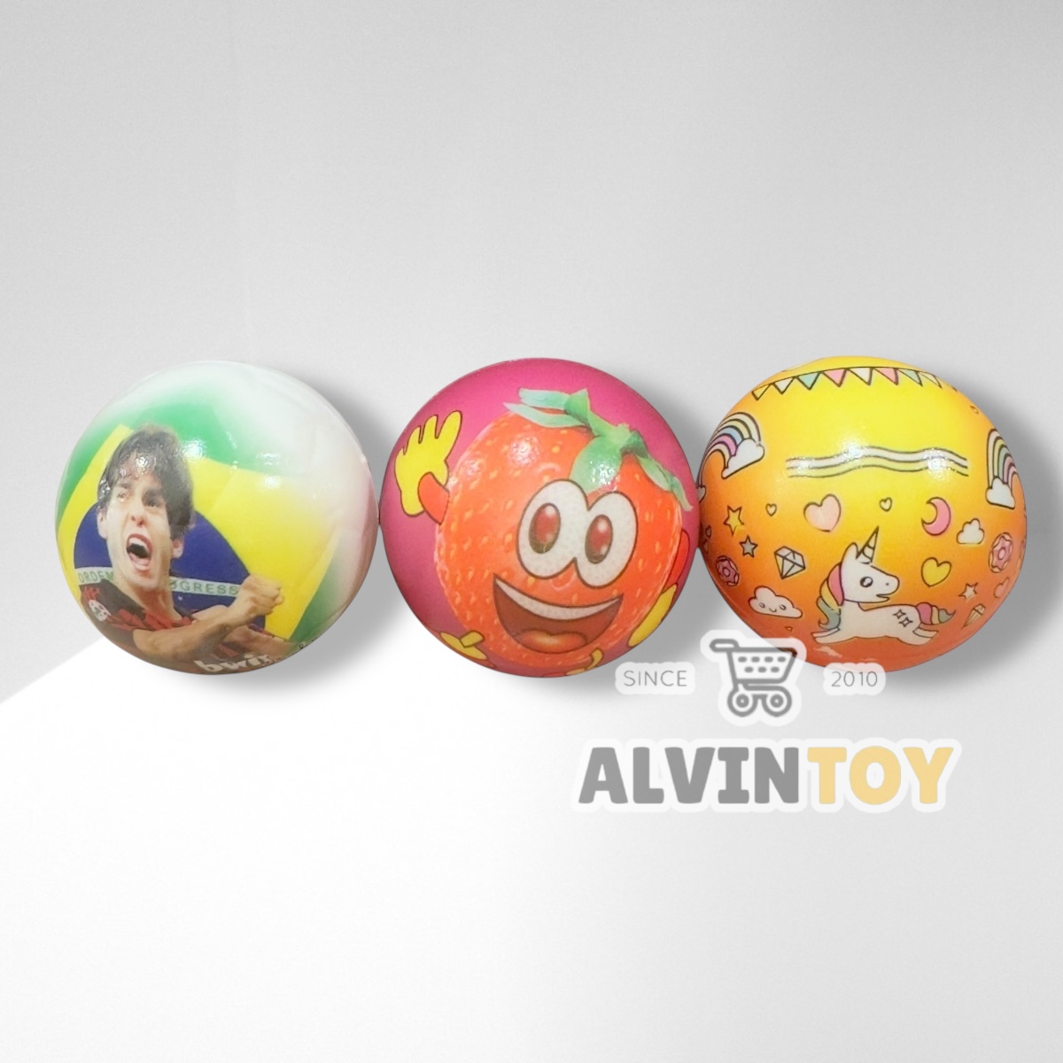 ลูกบอลยางนิ่ม 6 ลูก ขนาด 6 ซม. ลูกบอล ลูกบาส ลูกเบสบอล ลูกบอลนิ่ม บอลยาง บอลบีบ บริหารกล้ามมือ