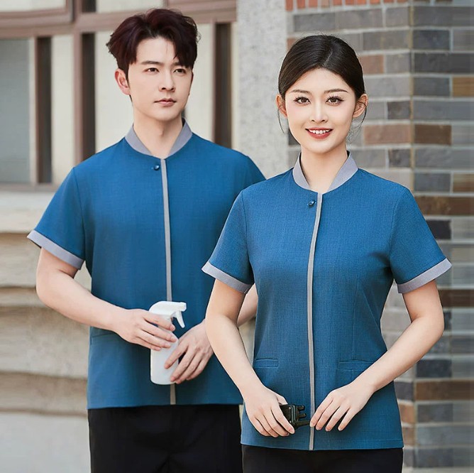 ชุดฟอร์มพนักงานทำความสะอาด ชุดแม่บ้าน เสื้อแม่บ้าน พ่อบ้าน เบลบอย