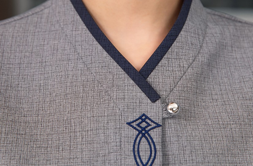 เสื้อแม่บ้านแขนยาว ชุดแม่บ้านทำความสะอาดห้องพัก ชุดแม่บ้านโรงแรม ชุดแม่บ้านโรงพยาบาล