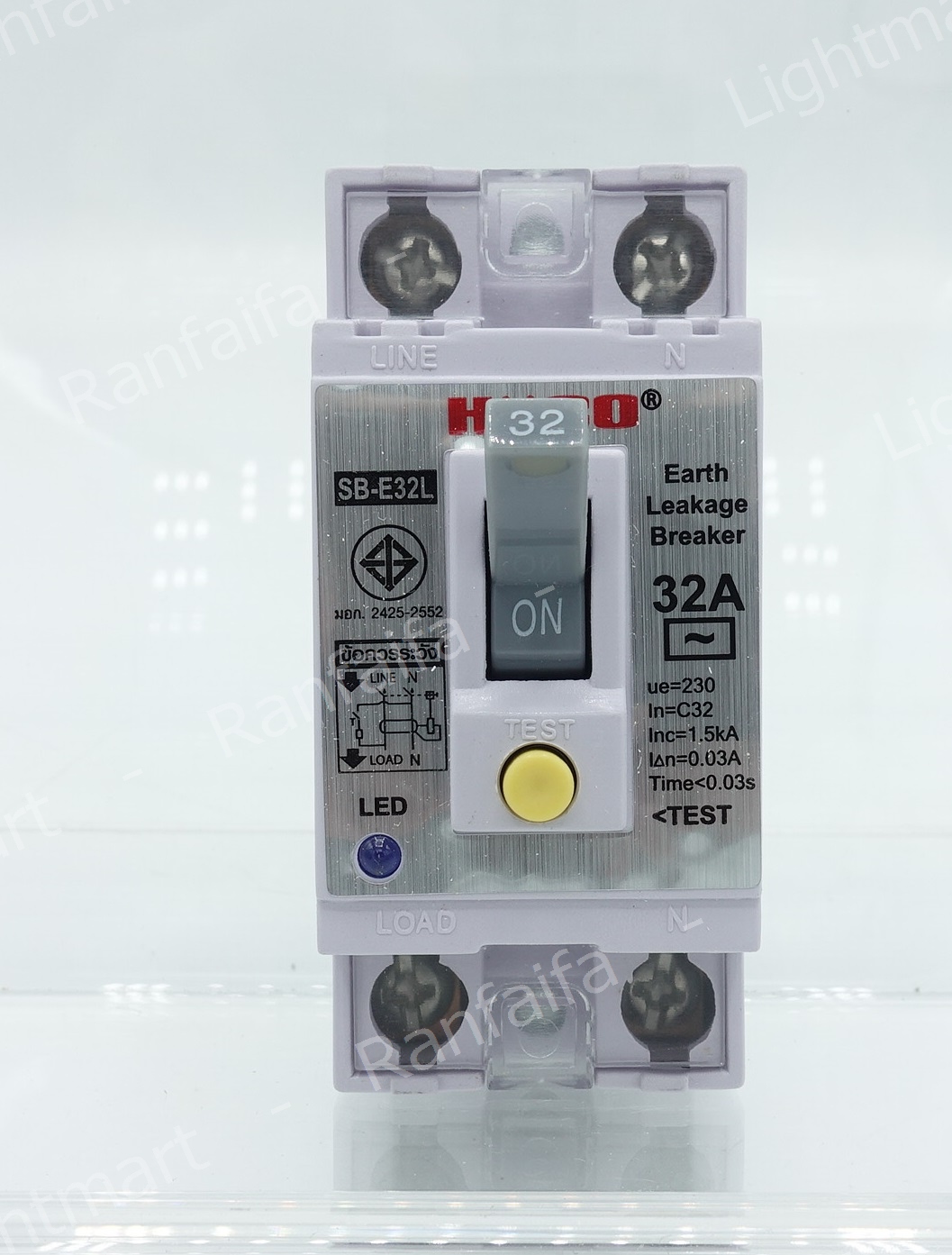 เบรกเกอร์กันดูด 2P 16-40A "HACO"