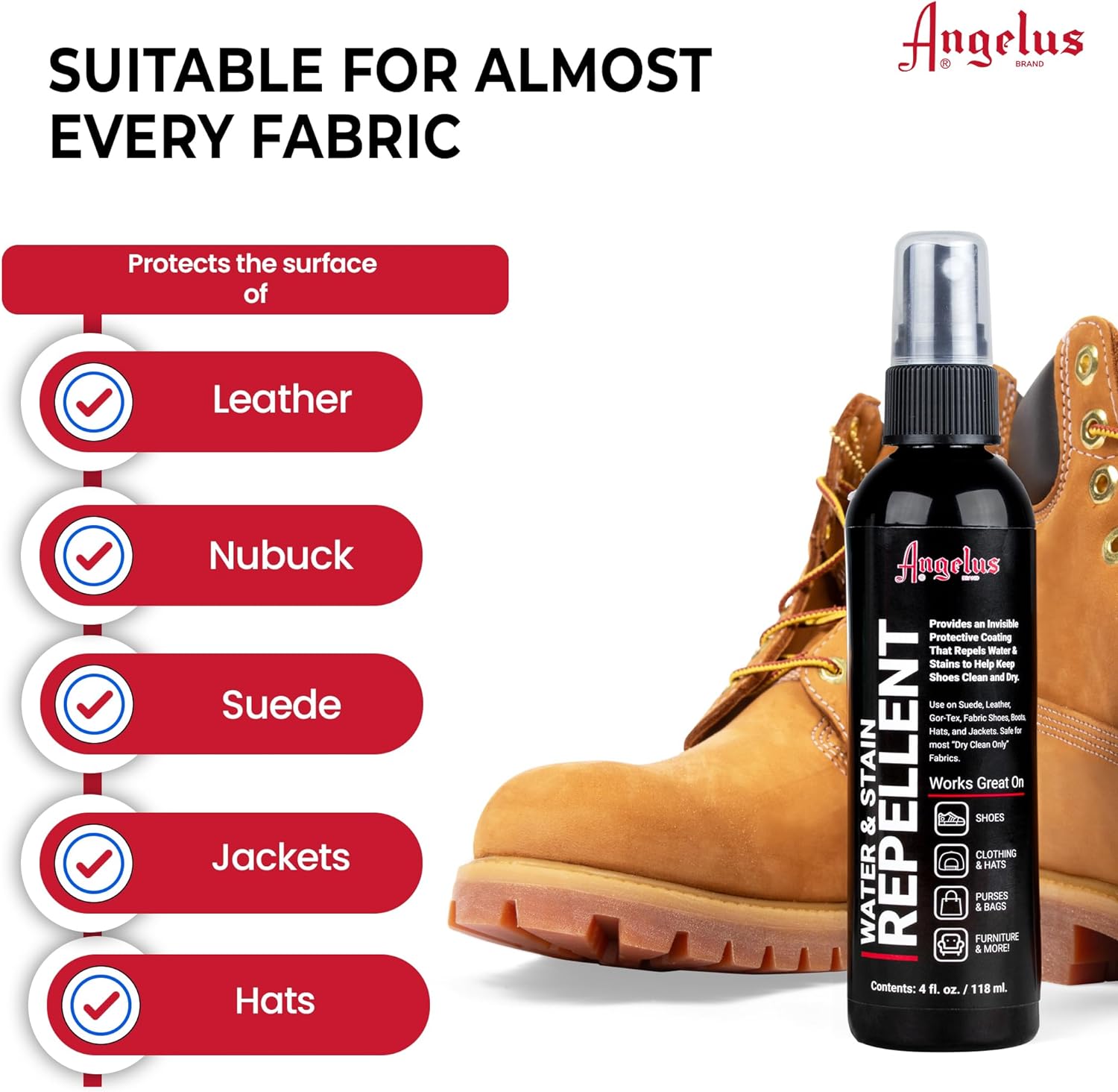 Angelus Waterproofing Repellant Spray - สเปรย์ป้องกันน้ำและคราบ - 4oz