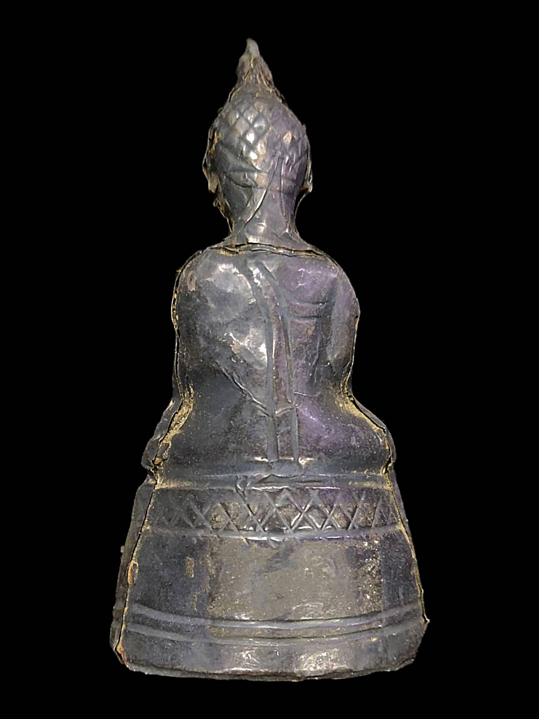 พระพุทธรูป บุเงินเก่า ยุคสมัยอยุธยา อายุราว400ปี ตัก1.5นิ้ว