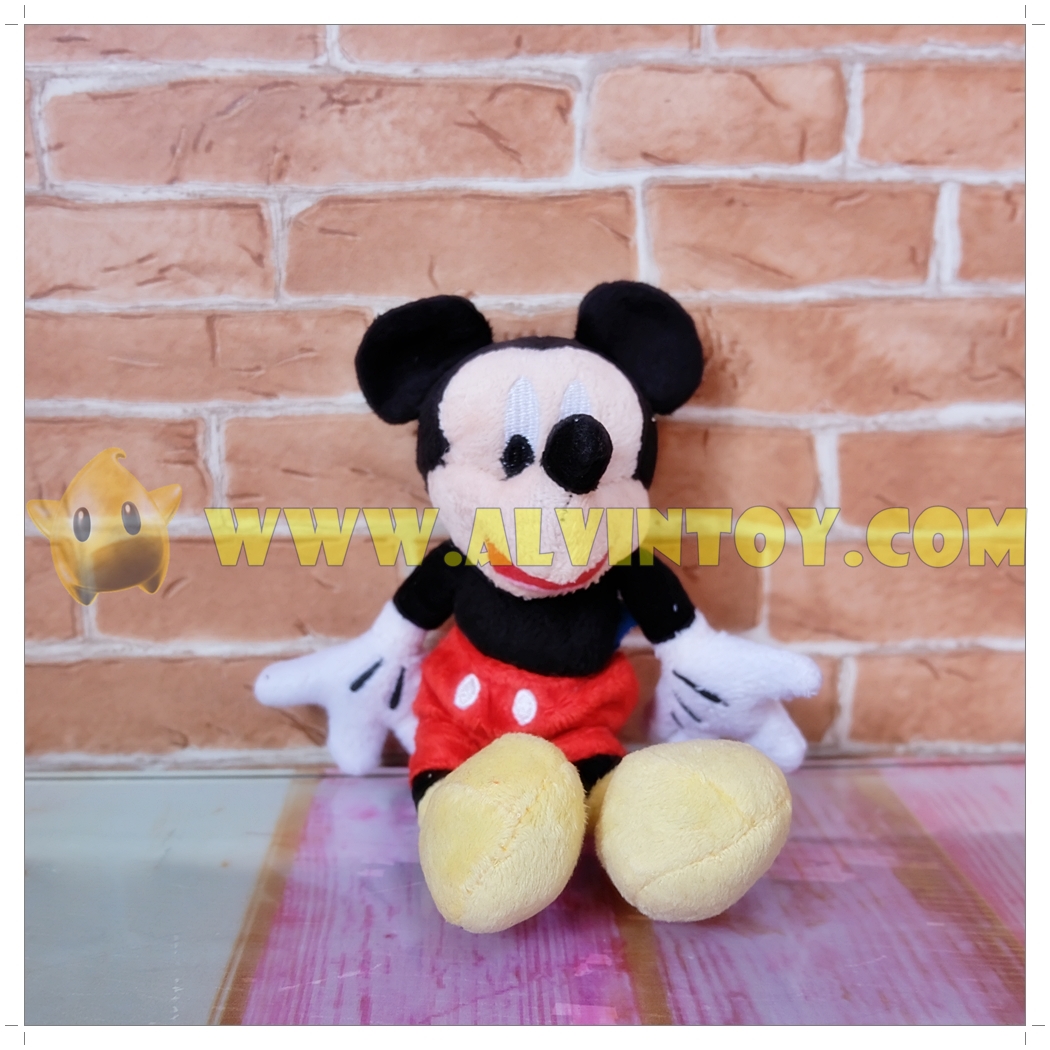 พวงกุญแจ ตุ๊กตา มิกกี้เมาส์ 19 ซม. กว้าง 12 ซม.