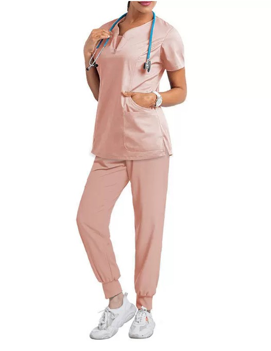 ชุดหมอผ่าตัดทันตแพทย์ ชุดพยาบาลโรงพยาบาลซักง่ายแห้งเร็ว ชุดทำงานคลินิก