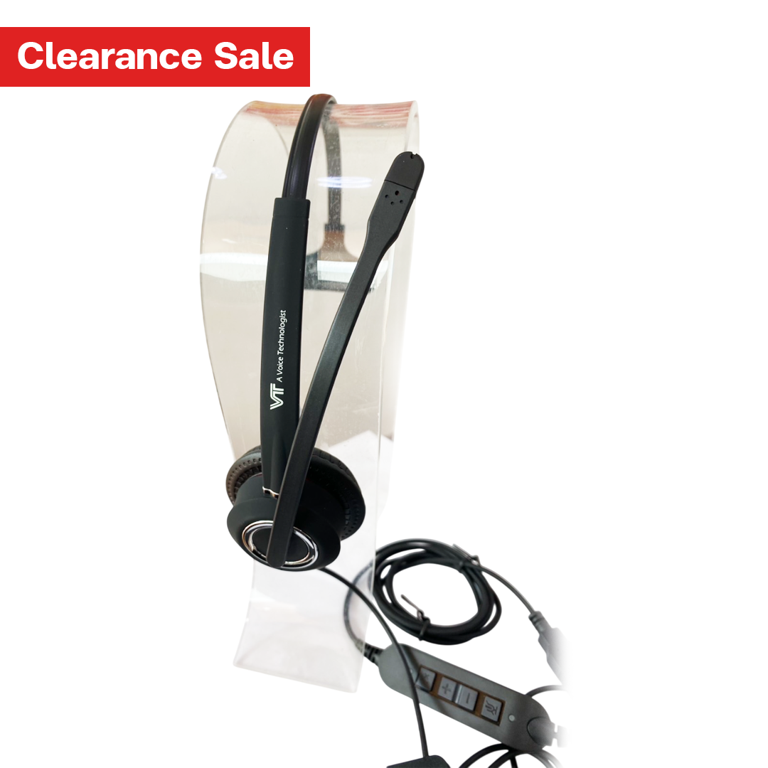 VT6300 MONO USB ชุดหูฟังมีไมค์แบบหูเดี่ยว เชื่อมต่อแบบ USB