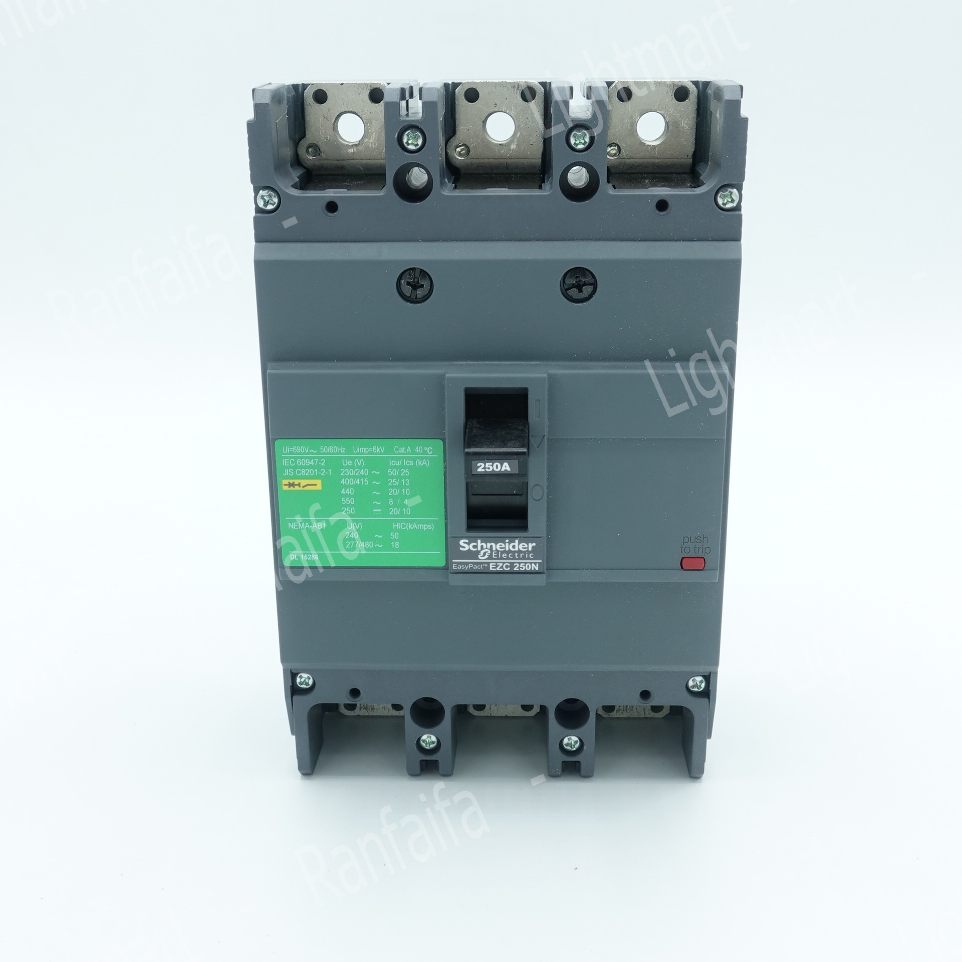 เมนเบรกเกอร์ 3P EZC250N (25kA) Schneider