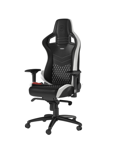 Noblechairs Epic Real Leather *ของแท้ 100%* เก้าอี้เกมเมอร์ระดับพรีเมี่ยม, หนังแท้, ปรับได้ 180°, พนักวางแขนปรับได้อิสระ
