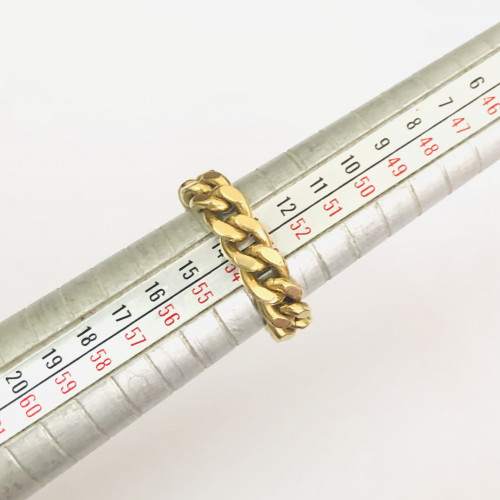 รหัส 53814 แหวน ทอง18K (75%) ลายบิดแบน งานสวยมาก นน. 8.24 g