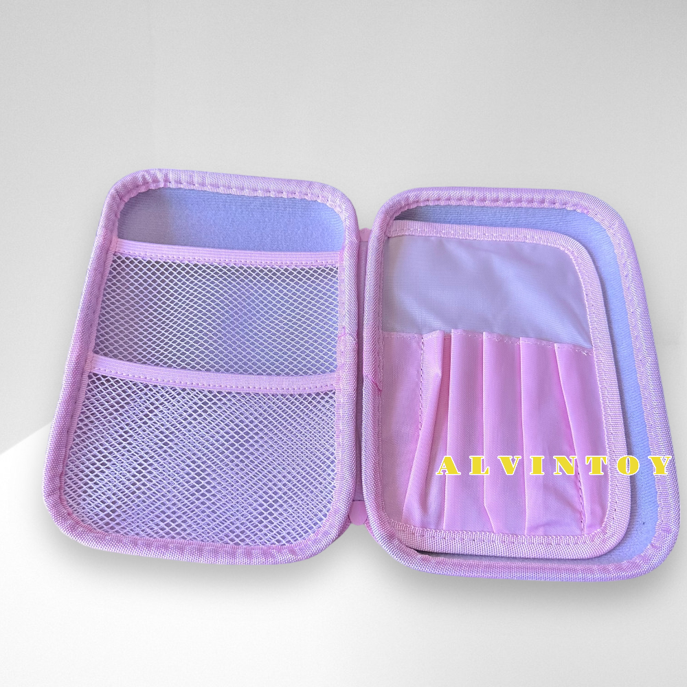 กระเป๋าดินสอไฟเบอร์ซิปรอบ Kuromi คุโรมิ