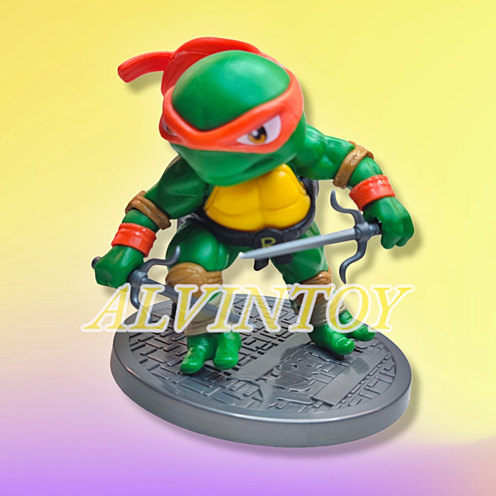 Figures Ninja Turtles - เต่านินจา เซ็ต 4 ตัว ขนาดความสูง 12.5 cm. พร้อมฐาน