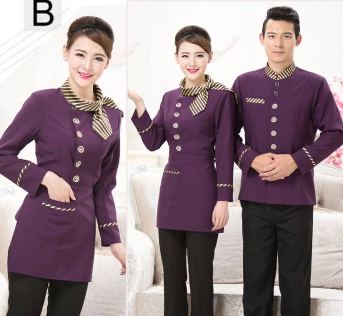 ชุดพนักงานเสริฟ ชุดพนักงานต้อนรับ โรงแรม ชุดพนักงานร้านอาหาร รีสอร์ท