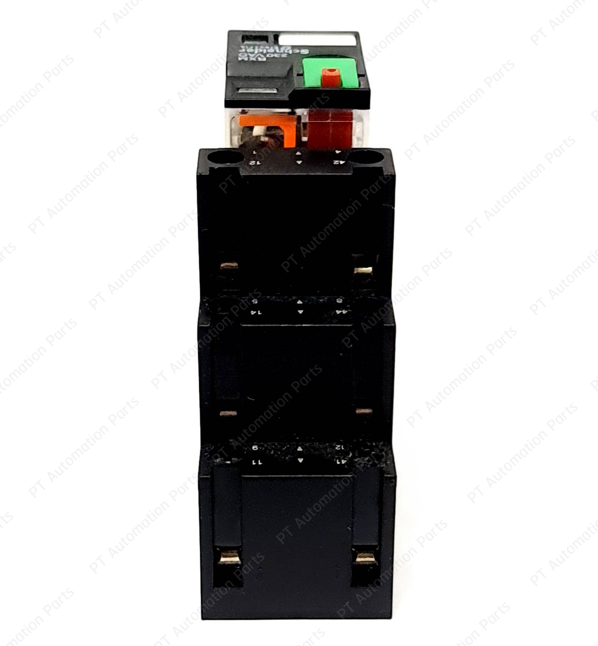 รีเลย์พร้อมซ็อกเก็ต ชไนเดอร์ Schneider Electric RXM2AB2P7 RXZE2S108M 230VAC 12A 2คอนแทค 8ขา มีไฟแสดงสถานะ LED Relay with Socket