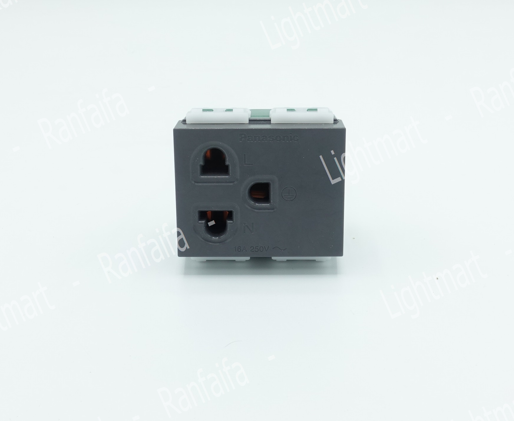 ปลั๊กกราวด์เดี่ยว (สีเทา)