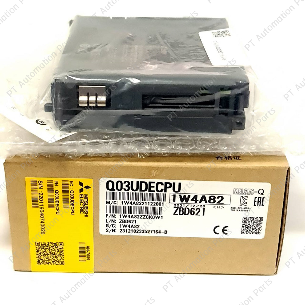 Mitsubishi Q03UDECPU CPU Unit PLC Built-in Ethernet Port 30k Steps, Programmable Controller MELSEC Q-Series Universal Model