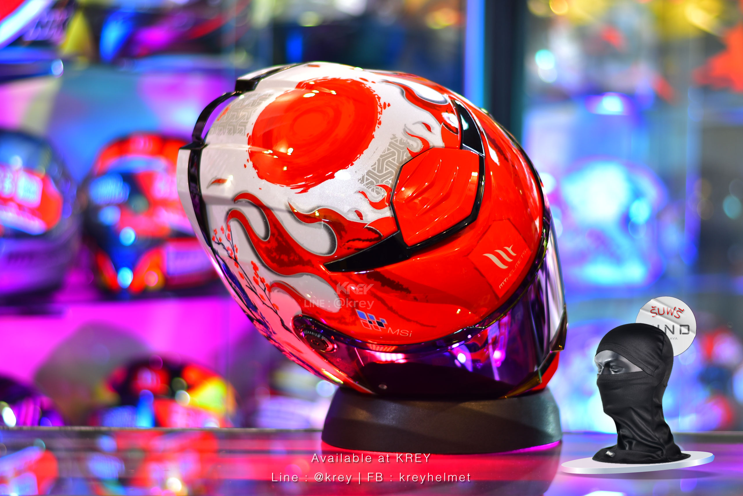 MT model THUNDER 4 SV YAMANAKA JAPAN GLASS WHITE RED