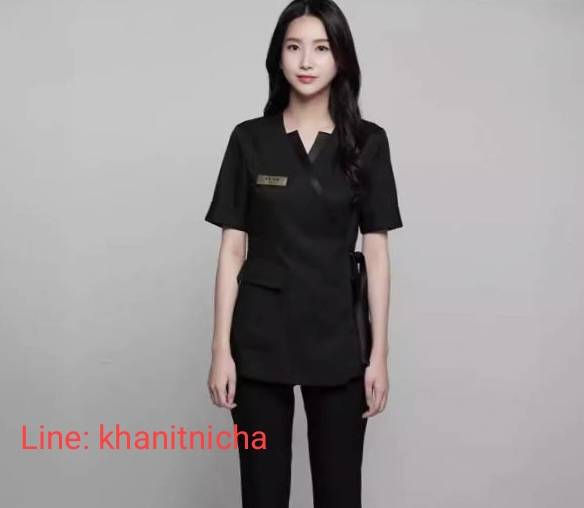 ชุดคลินิกความงาม ชุดพนักงานต้อนรับ ชุดนวดสปา ชุดพนักงานขาย ชุดพนักงานแนะนำเครื่องสำอาง