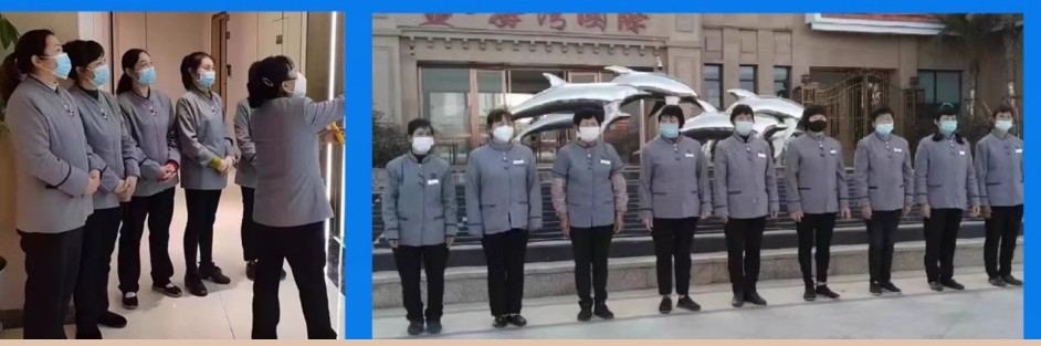 เสื้อแม่บ้านทำความสะอาดห้องพักโรงแรม เสื้อแม่บ้านห้างสรรพสินค้า ชุดแม่บ้านโรงพยาบาล