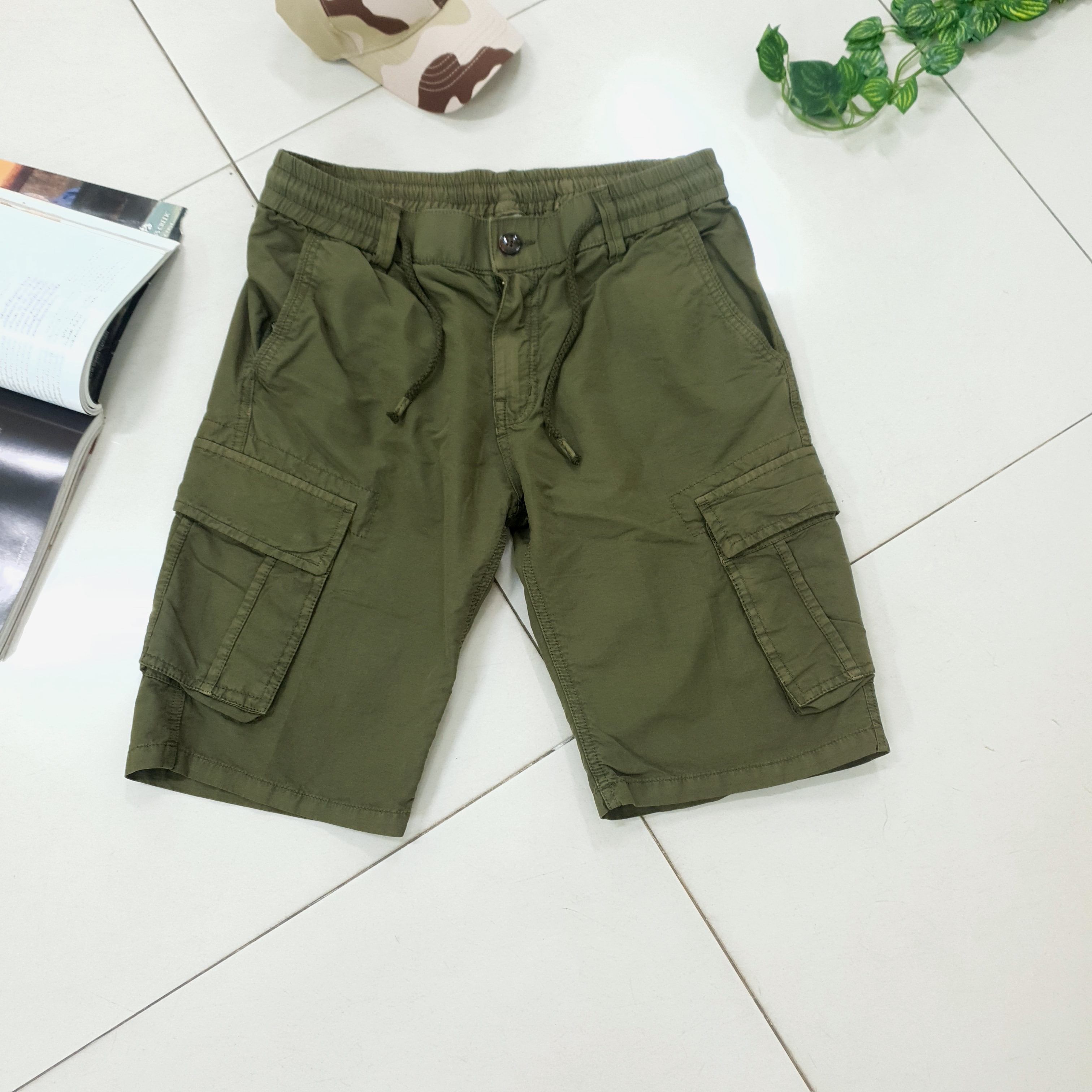 กางเกงคาร์โก้ขาสั้น กระเป๋าเยอะทรงสวย มีไซร์ เหมาะสำหรับวันสบายๆ ใส่ได้ทั้งผู้ชาย ผู้หญิง