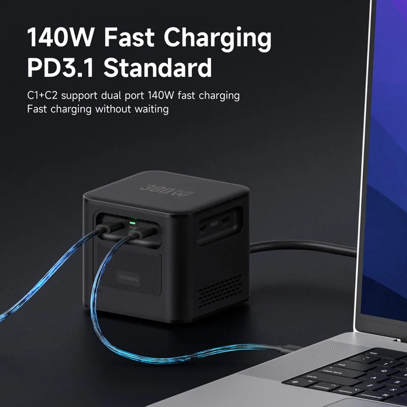 Hagibis PD380 380W USB C Charger 8-Port Type C Charging Station GaN PD 3.1 Dual 140W Super Fast