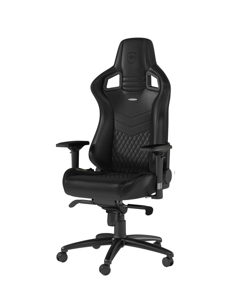Noblechairs Epic Real Leather *ของแท้ 100%* เก้าอี้เกมเมอร์ระดับพรีเมี่ยม, หนังแท้, ปรับได้ 180°, พนักวางแขนปรับได้อิสระ