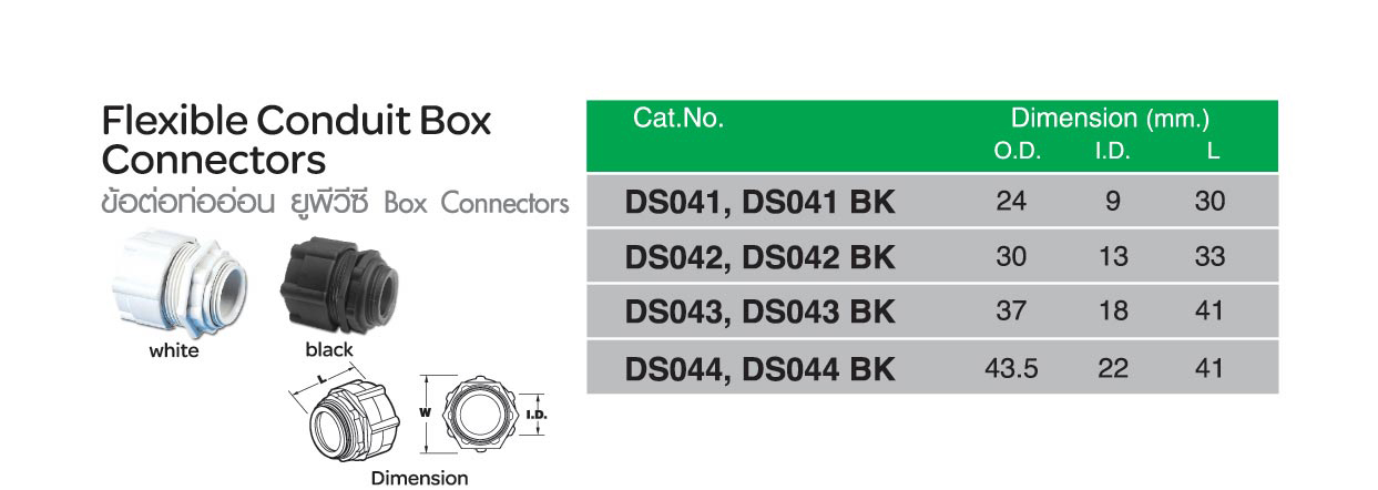คอนเน็คเตอร์ สำหรับท่ออ่อน