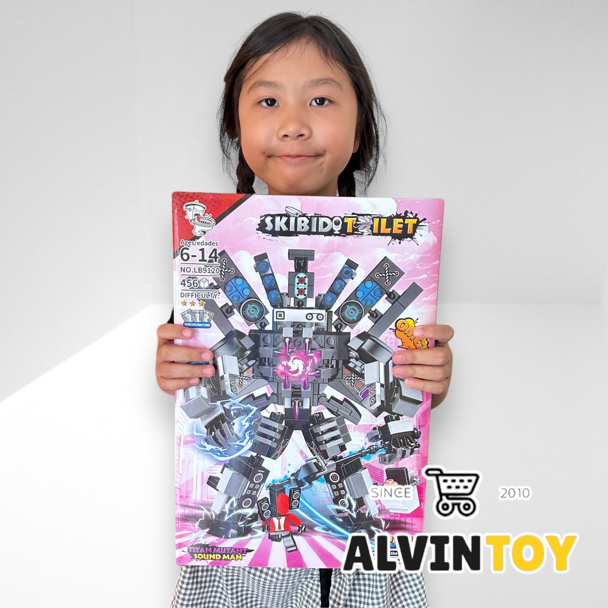 ชุดตัวต่อ ไททัน ซาวด์แมน 456 ชิ้น Skibidi Toilet สคิบิดี้ ทอยเลต