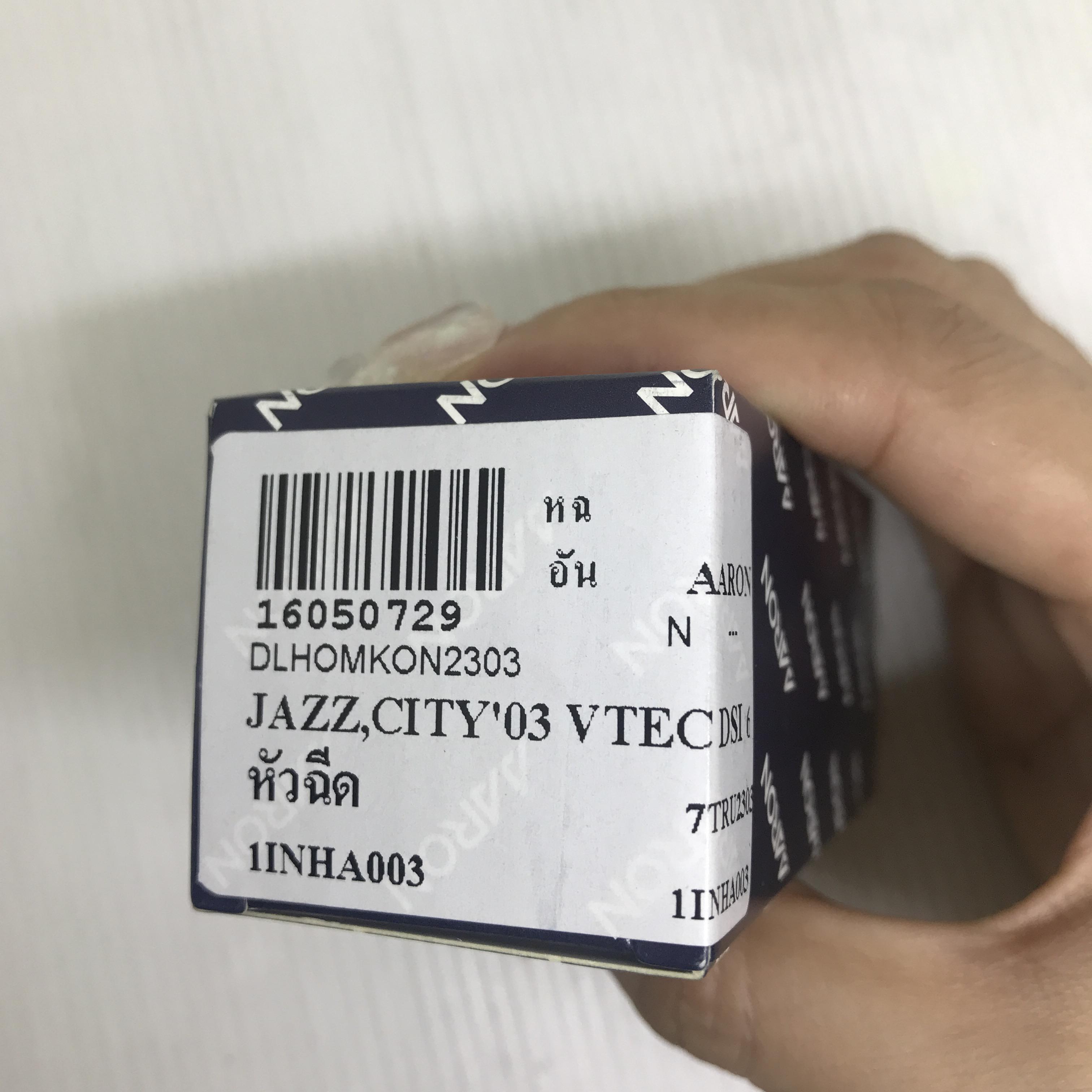 หัวฉีด HONDA JAZZ / CITY' 2003 / VTEC IDSI 6รู ฮอนด้า แจ๊ส ซิตี้ เบอร์ 1INHA003 ยี่ห้อ AARON (Fuel injector)