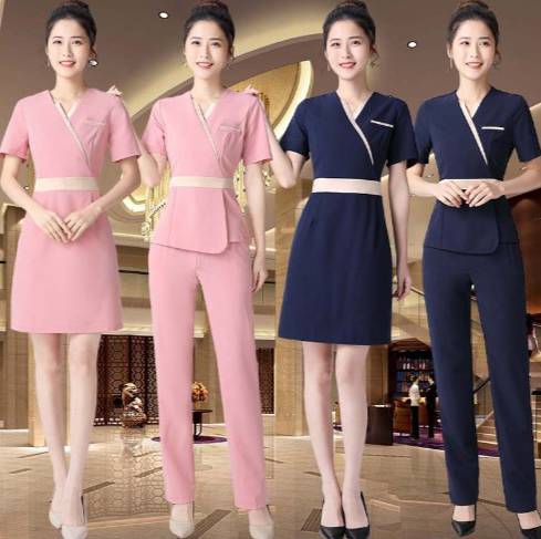 ชุดคลินิกความงาม ชุดสปา ชุดพนักงานเสริมสวย ชุดพนักงานต้อนรับ