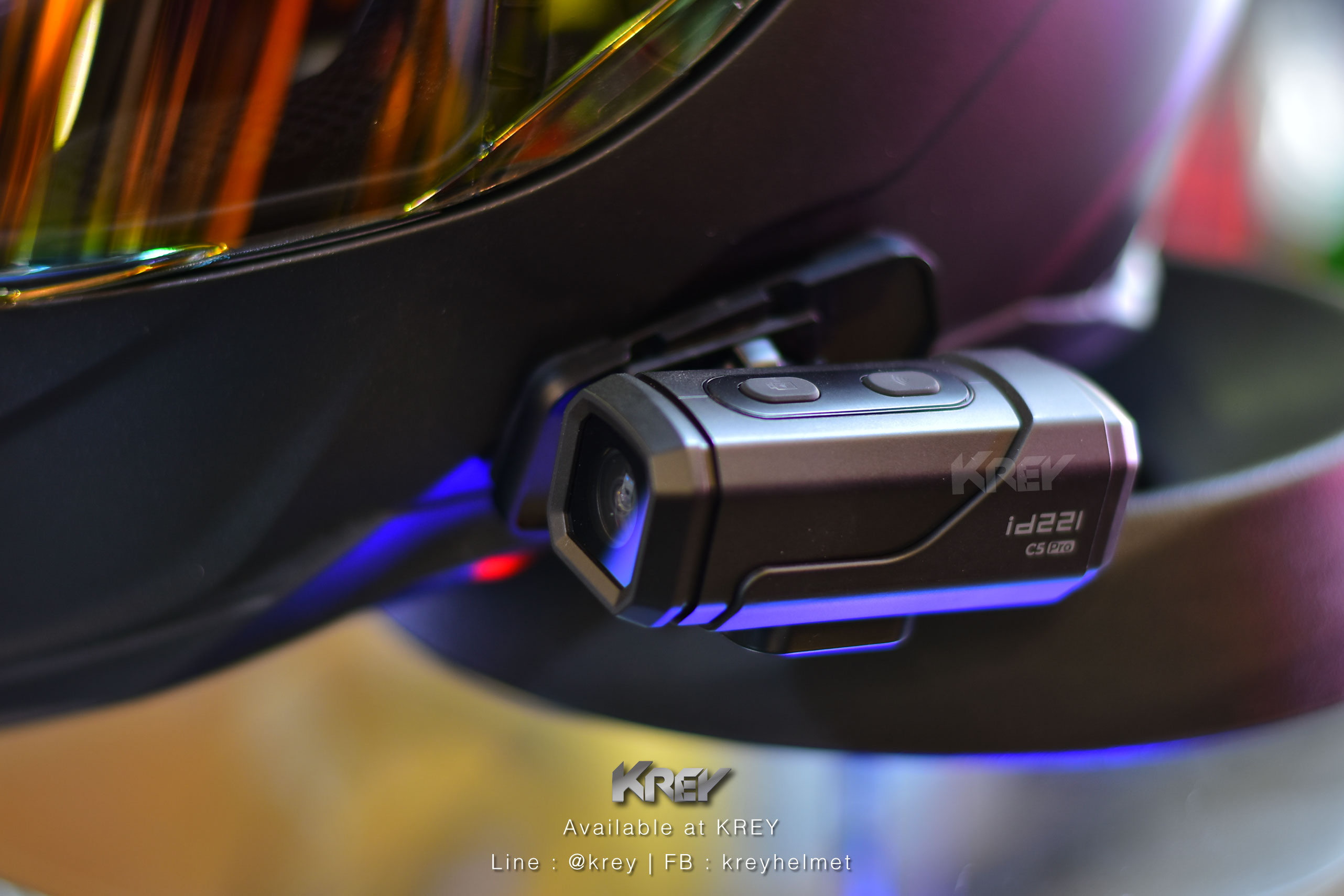 กล้องติดหมวก/รถ id221 รุ่น ACTION C5 Pro