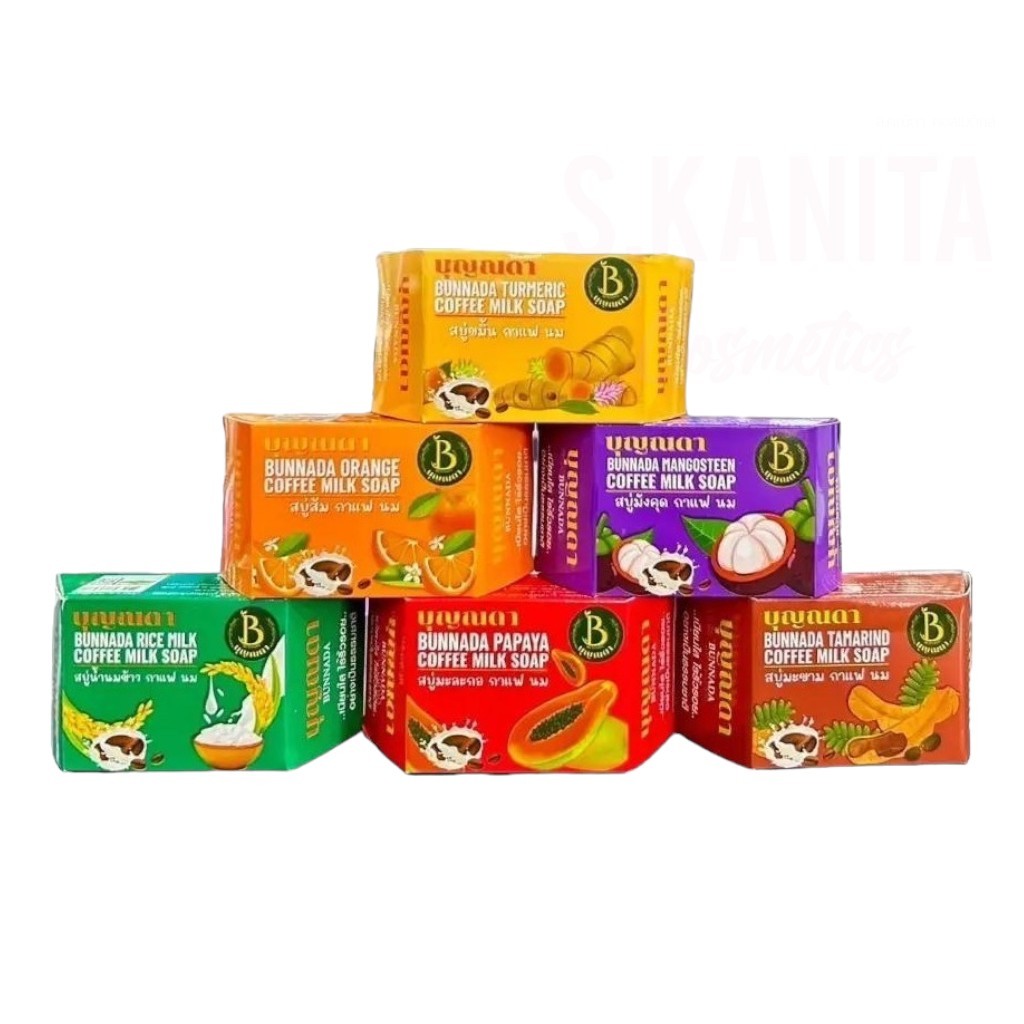 บุญณดา สบู่กาแฟนม (90 กรัม) BUNNADA COFFEE MILK SOAP (90 G)