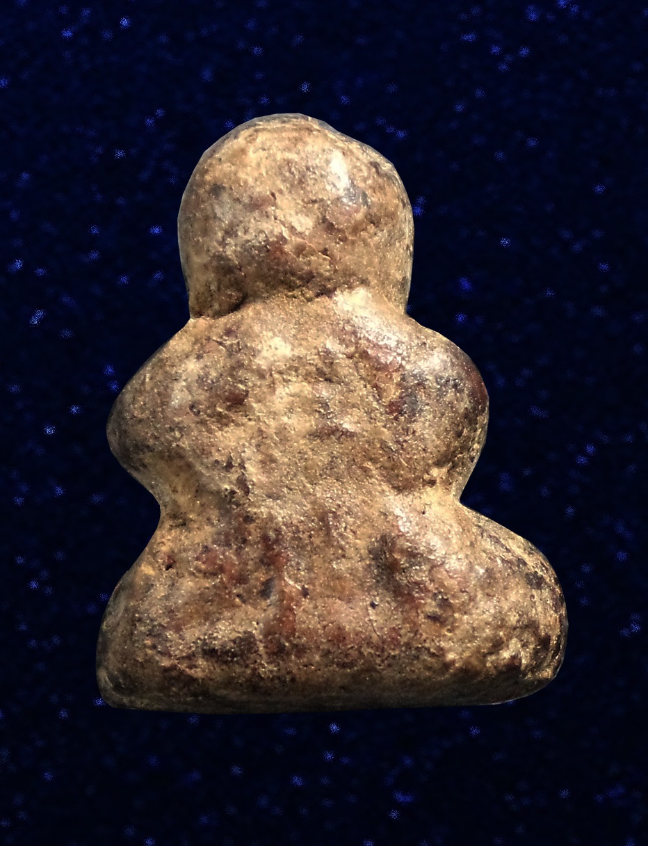 พระปิดตาหลวงพ่อทองสุข วัดสะพานสูง พิมพ์ชะลูดเล็ก แจกแม่ครัว เนื้อผงชุบรัก