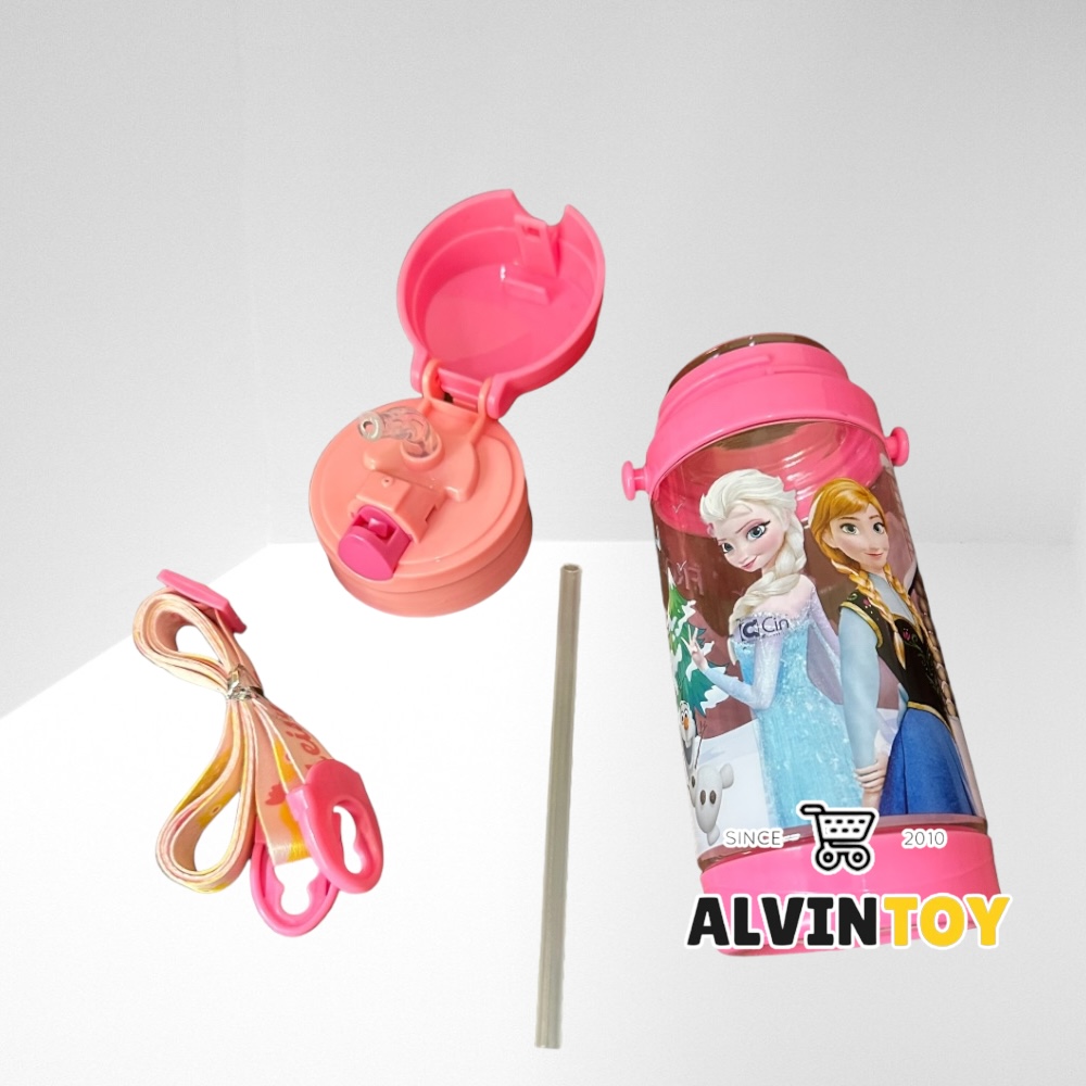 กระติกน้ำเด็ก โฟรเซ่น มีหลอดดูด 500 ml ขนาด 7x20 cm.