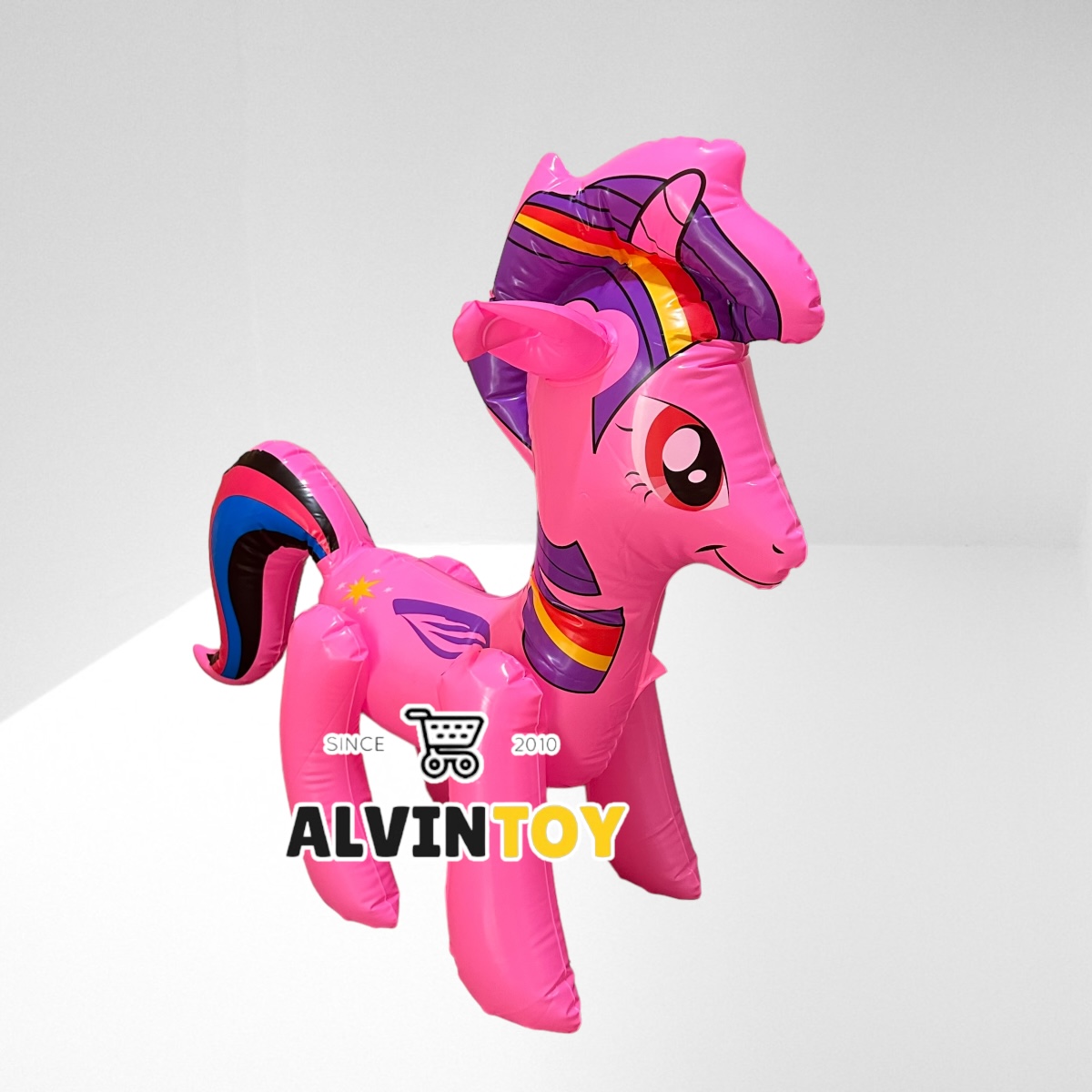 ตุ๊กตาม้าโพนี่เป่าลม สูบลม ของเด็กเล่น ขนาดความสูง 65 ซม ส่งเร็ว พร้อมส่งจากกทม.