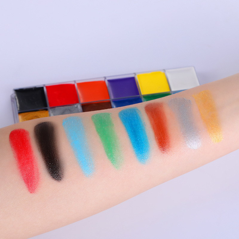 สีเพ้นท์ใบหน้า เพ้นท์ตัว เพ้นท์หน้า สีน้ำมัน Fit Colors Face & Body Paint 12 colors