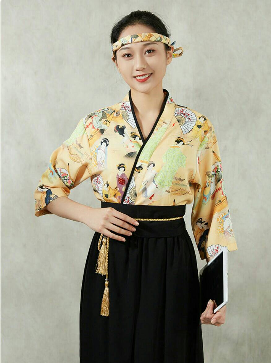 เสื้อซูชิ ชุดฟอร์มพนักงานร้านอาหารญี่ปุ่น เกาหลี
