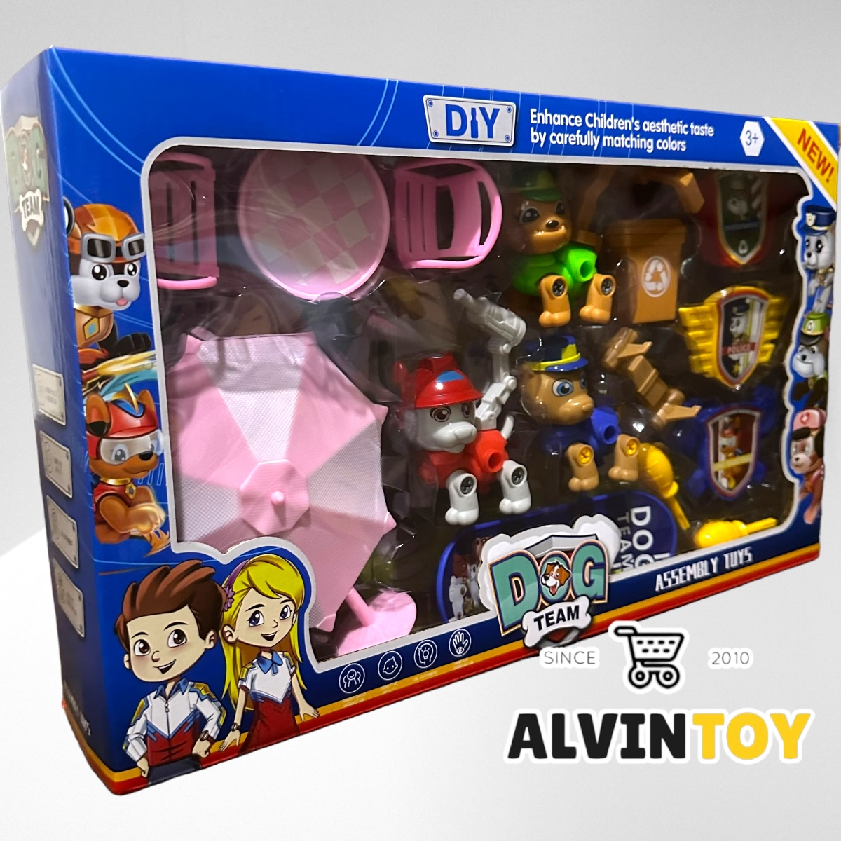 ชุดของเล่น Patrol Dogs - หมากู้ภัย พร้อมอุปกรณ์ของเล่น