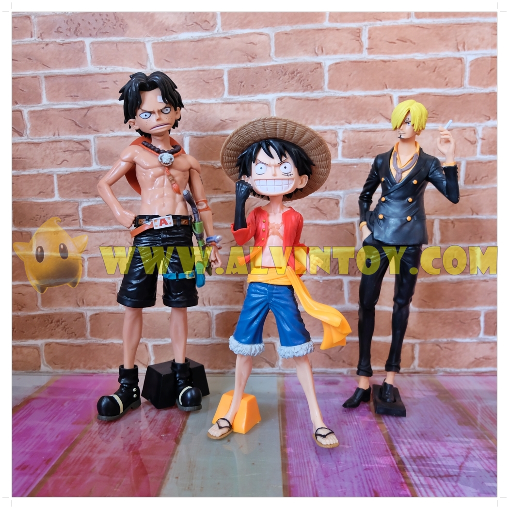 Figures One Piece โมเดล Luffy - ลูฟี่ Sanji - ซันจิ Portgas D. Ace - เอส