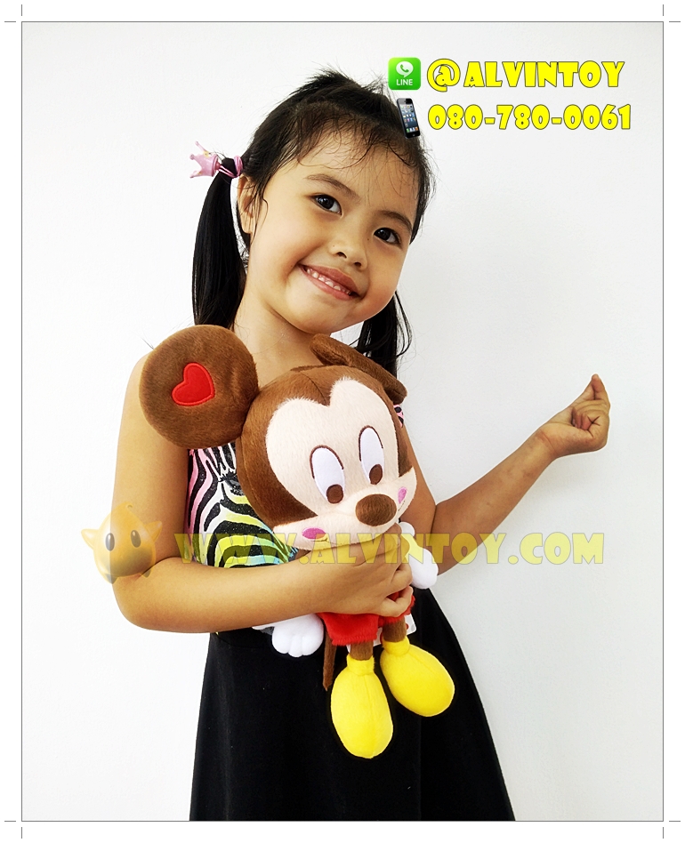 ตุ๊กตา Mickey Mouse แก้มแดง 10 นิ้ว