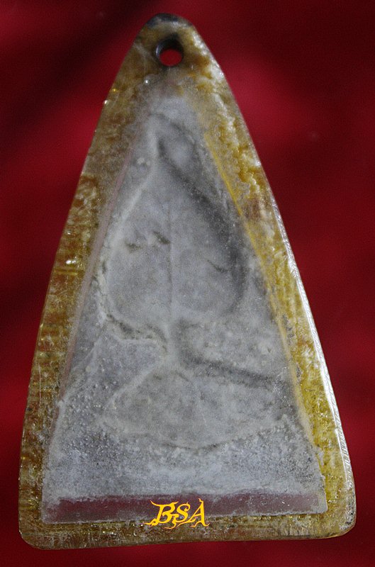 พระผง พุทธชินราช หลังใบโพธิ์ ไม่ทราบที่