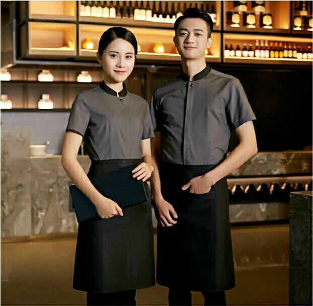 ชุดพนักงานร้านชาบูชิ ชุดพนักงานร้านอาหาร ชุดพนักงานต้อนรับ